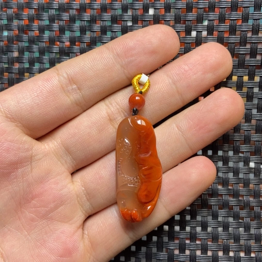 南红玛瑙未镶嵌吊坠(不含链)