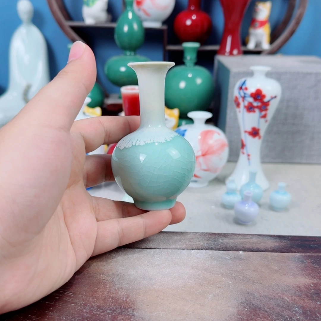 陶瓷手工小花器摆件