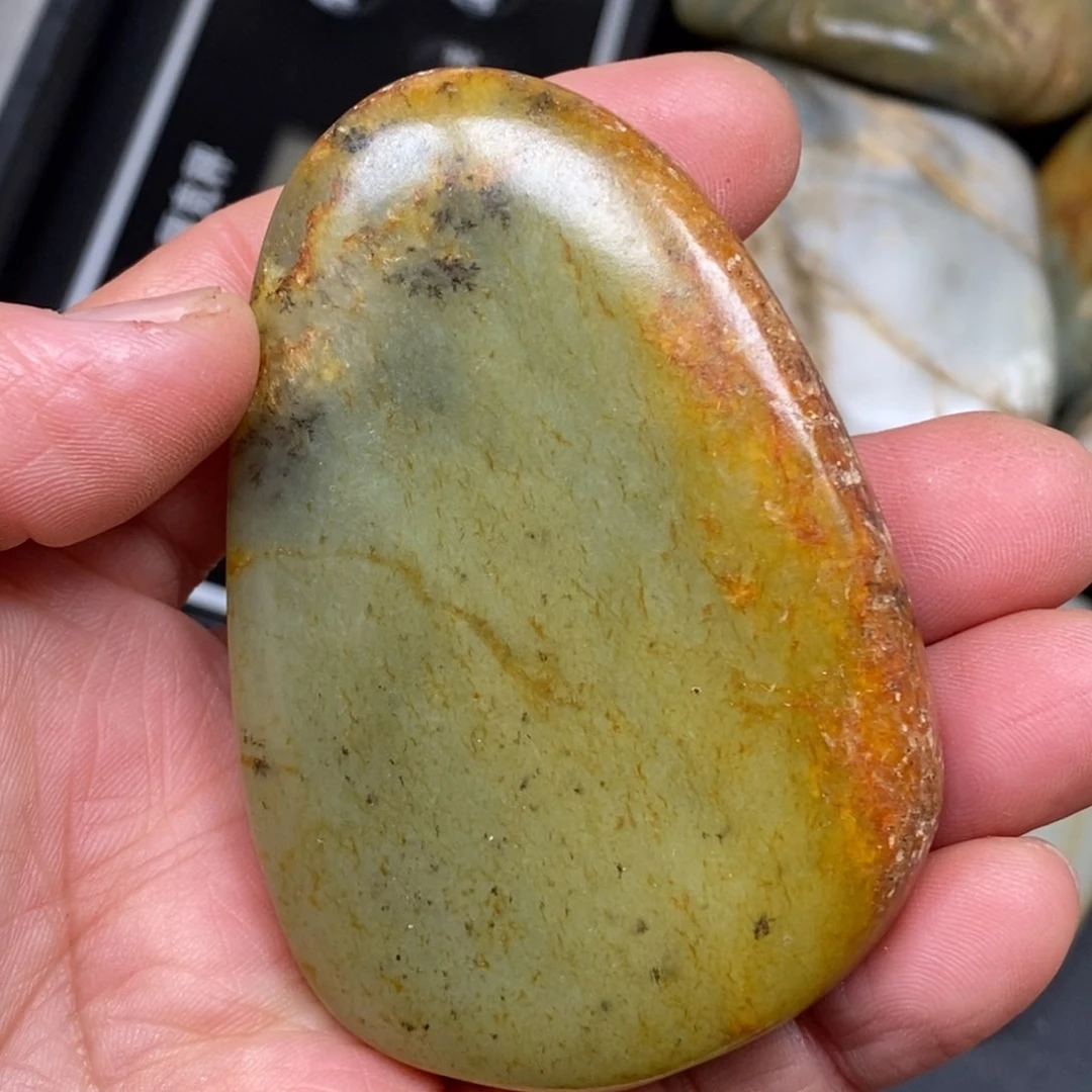 和田玉挂件银S925镀金镶嵌