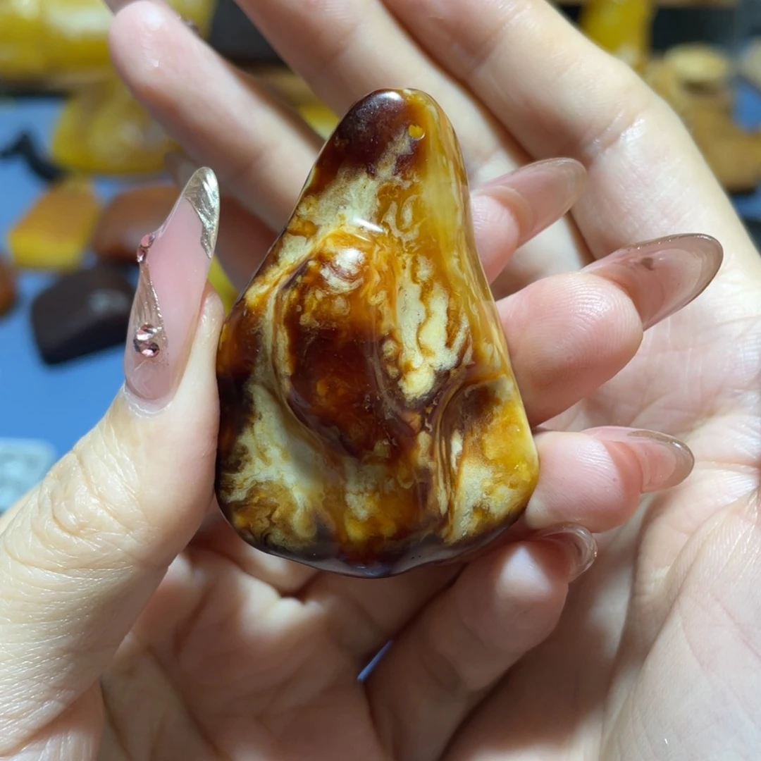 定制琥珀未镶嵌周**叭原石波罗的海琥珀蜜蜡