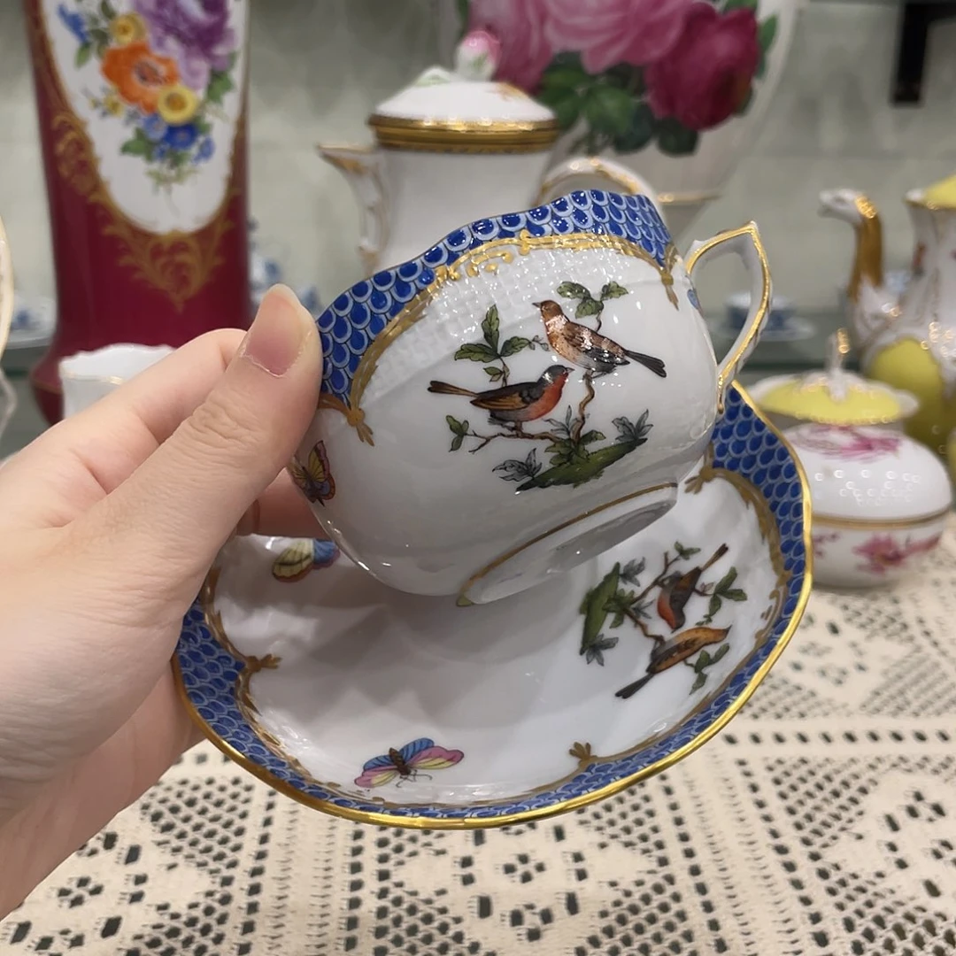 摆件中古赫伦咖啡杯
