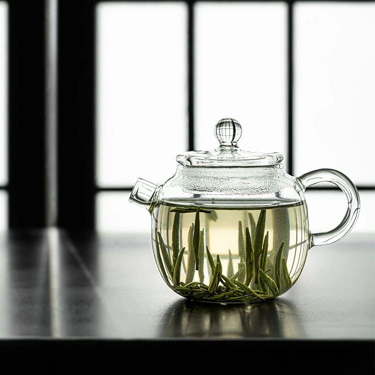 高硼硅玻璃茶壶迷你小容量花草茶壶家用办公室透明泡