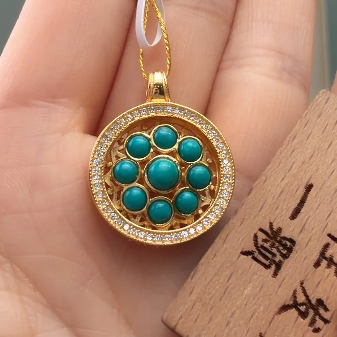 绿松石未镶嵌颈饰