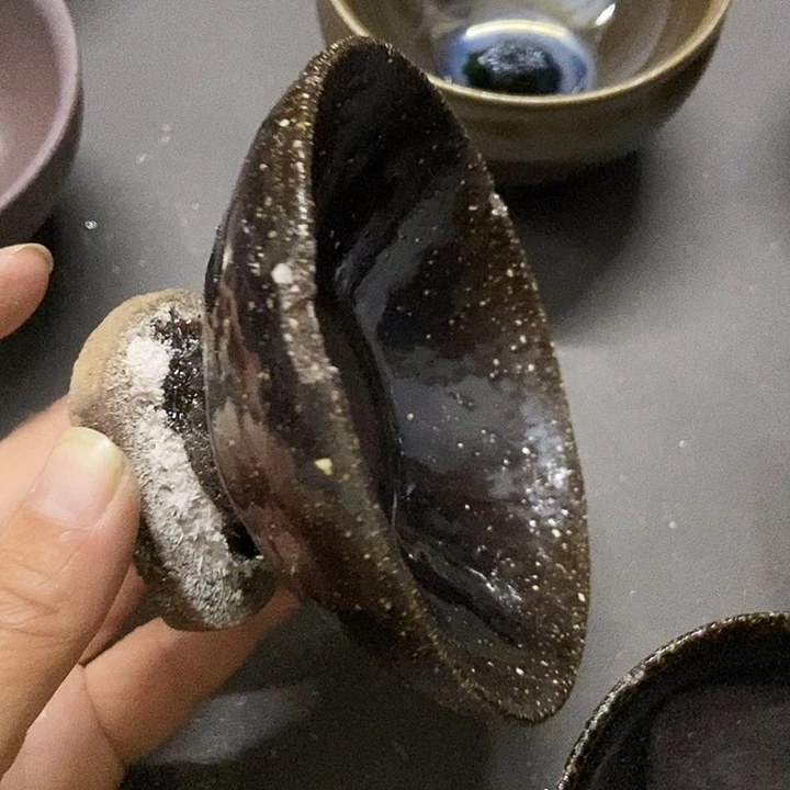 鹏***来茶盏59 建窑建盏微瑕