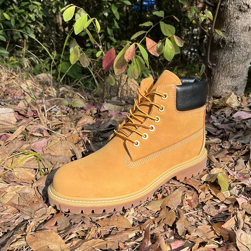 阿龙严选高端固特异工艺大黄靴真皮阿美咔叽工装靴男女款LZ0030