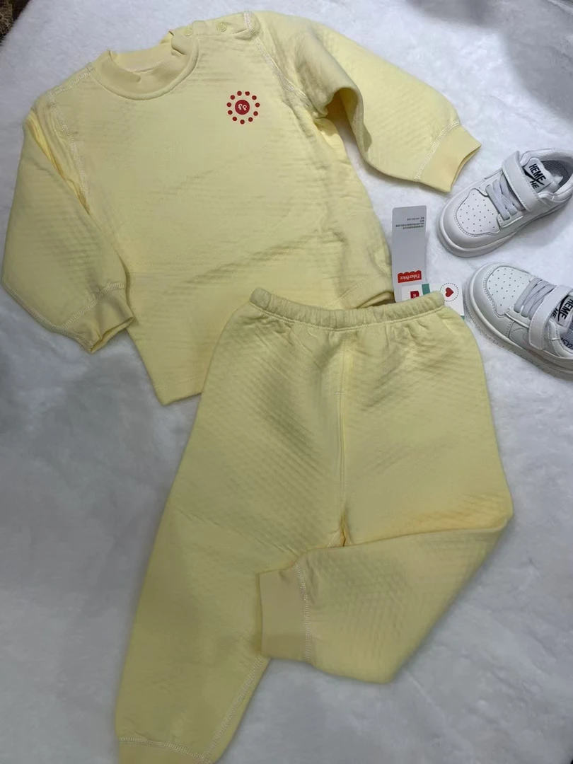 儿童纯棉加厚套装保暖秋冬长袖