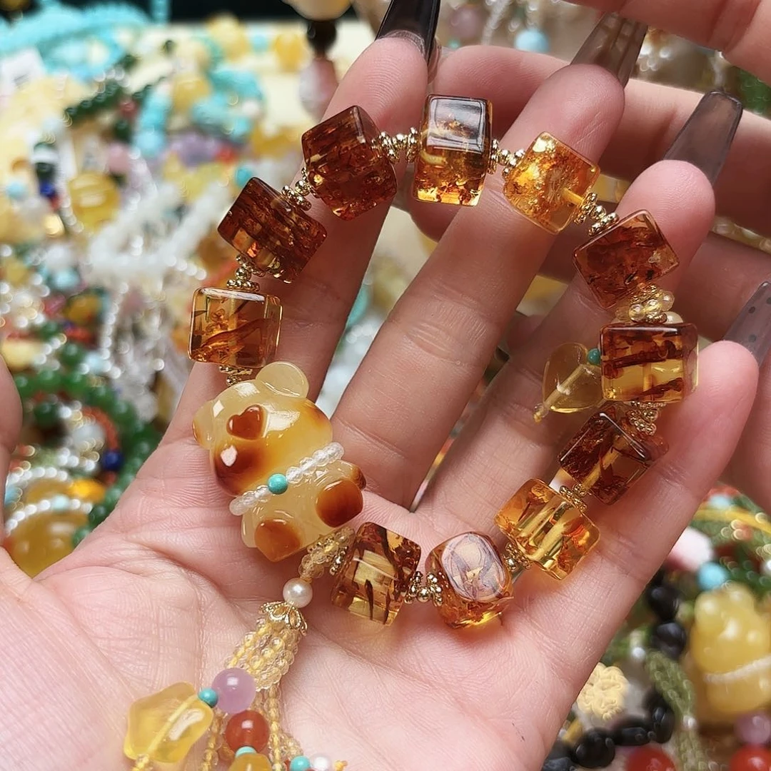 琥珀手链未镶嵌琥珀