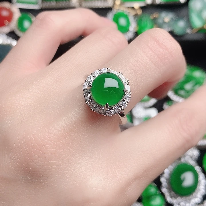 翡翠未镶嵌戒指戒指