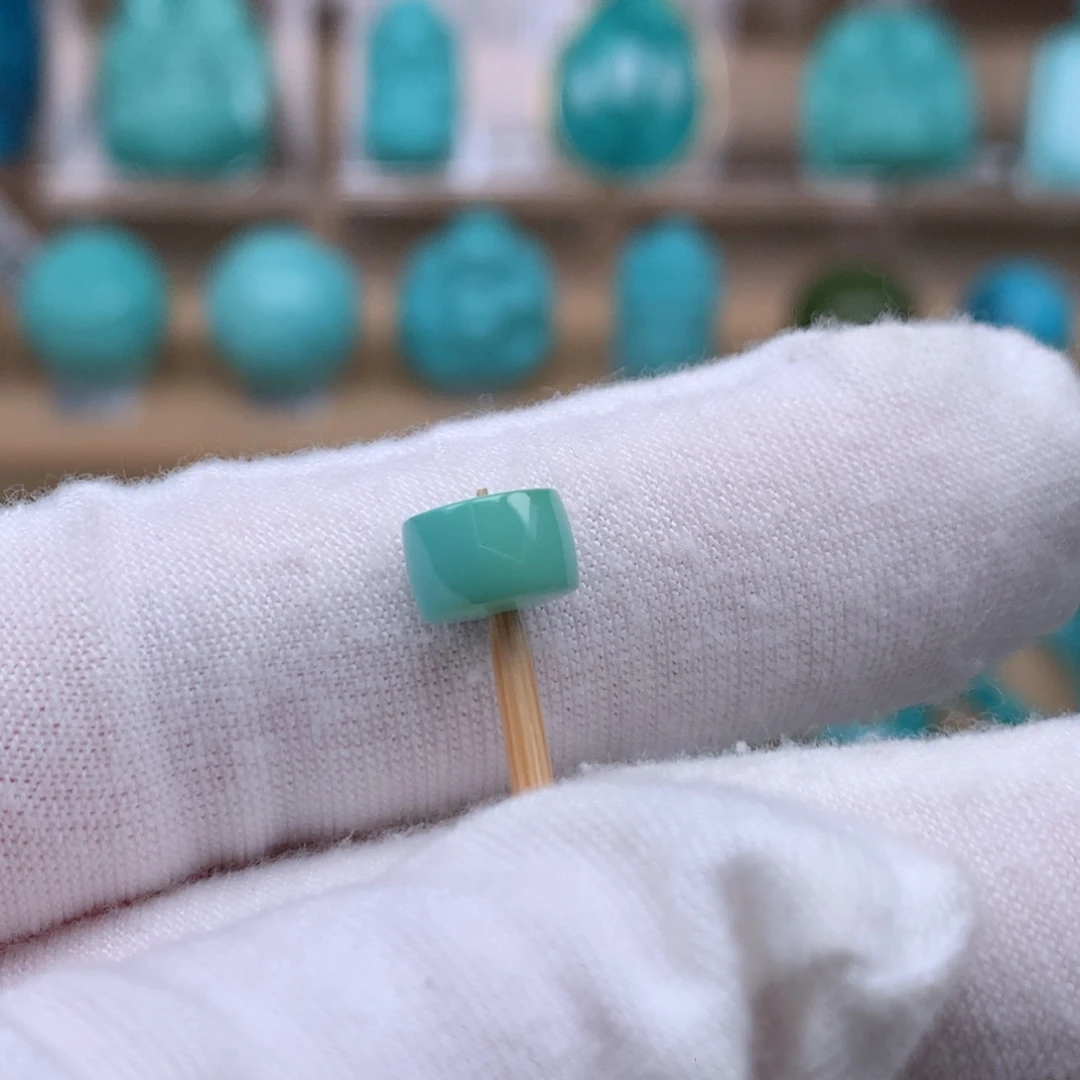 未镶嵌绿松石珠宝奇石7.5mm