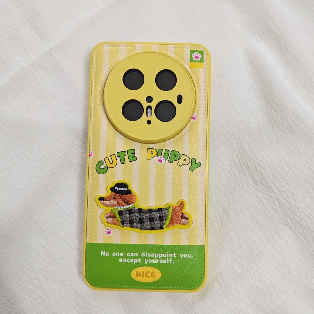 适用华为mate70pro+手机壳pura70pro鼓包腊肠狗17promax卡通女款