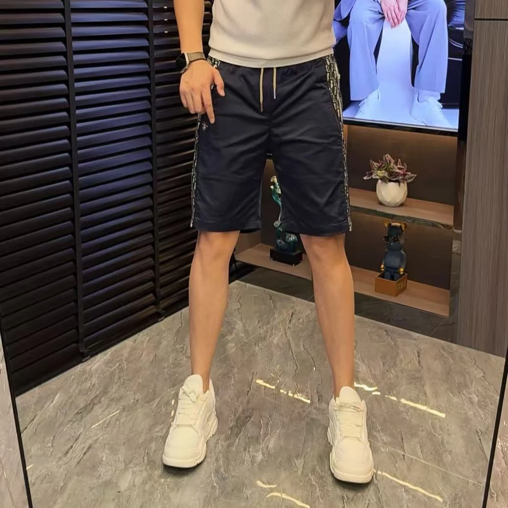 男士中弹力休闲风男直筒裤通用短裤五分裤弹力速干高品质短裤简约