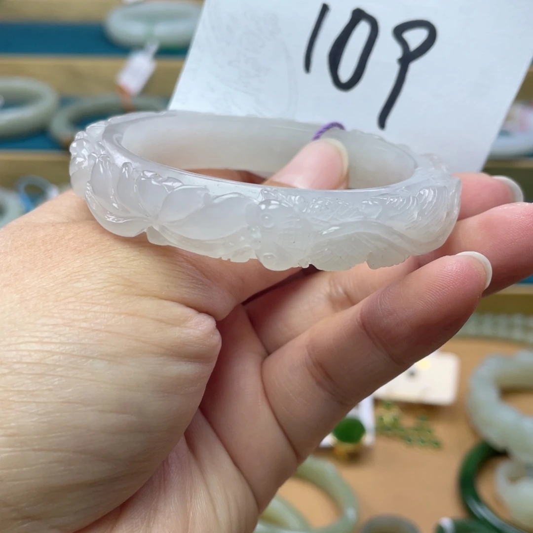 未镶嵌手镯和田玉圈口53