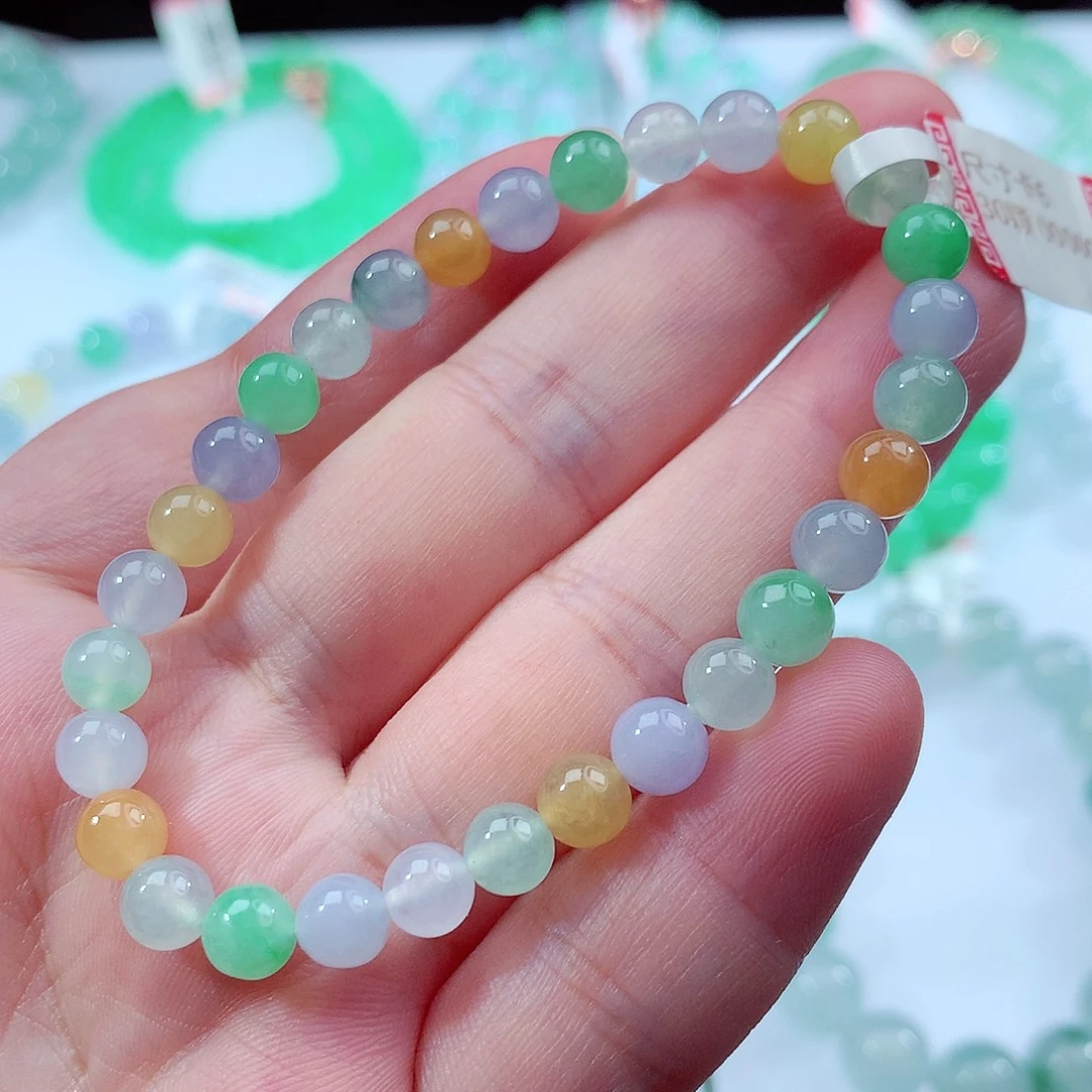 翡翠未镶嵌手链卡5.8