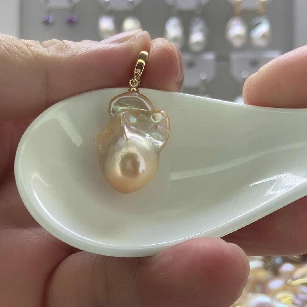 颈饰银S925镶嵌淡水珍珠2