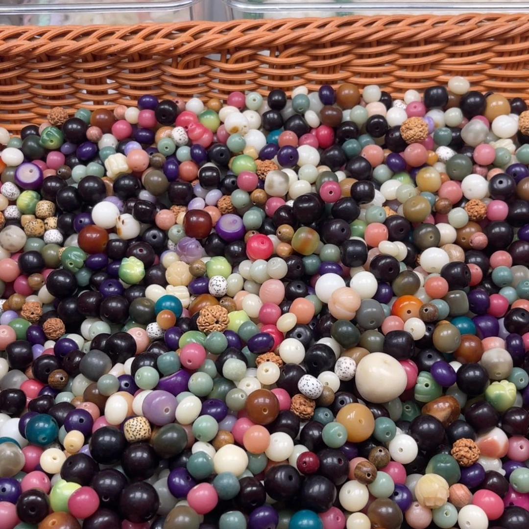 吊坠白玉菩提p x17/8-11mm/400颗混珠瑕