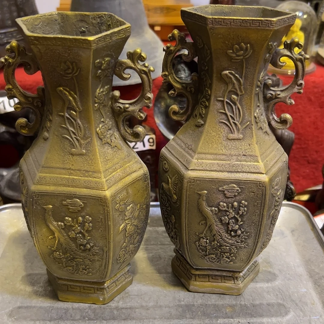 黄铜摆件，文房摆件