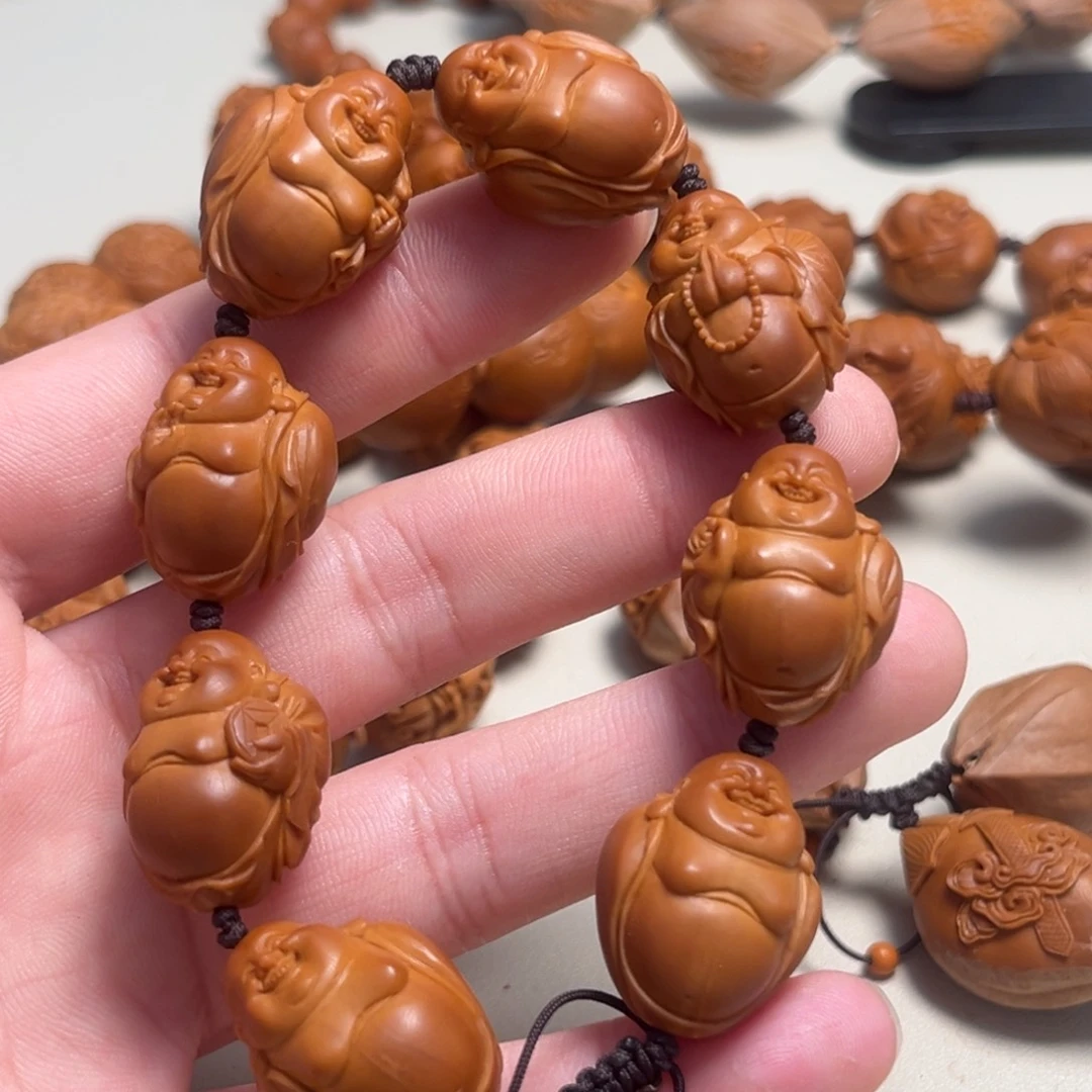 橄榄核吊坠黑*腿整身弥勒