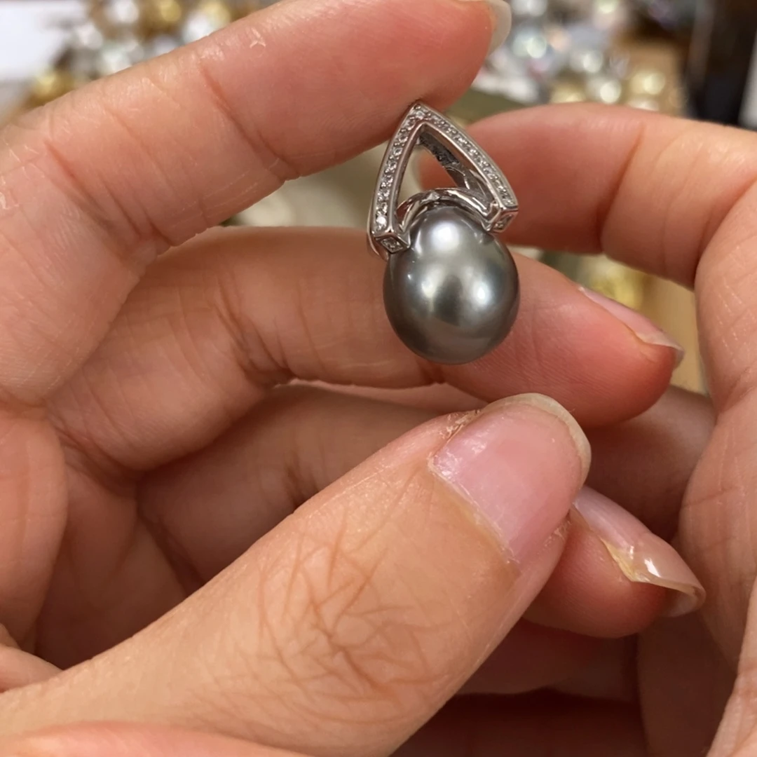 颈饰海水珍珠银S925镶嵌