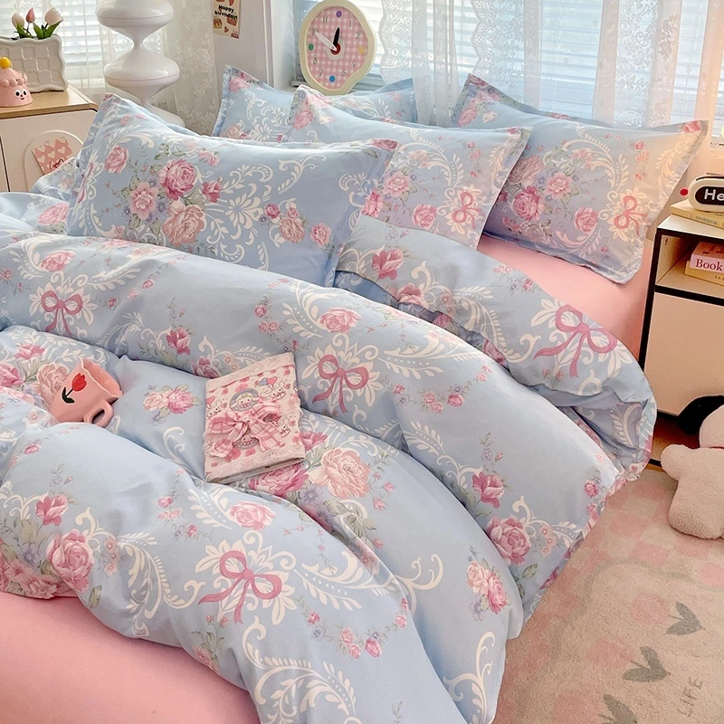 2026新款水洗棉宝藏花园欧码三件套单被套枕套-被套款3件套