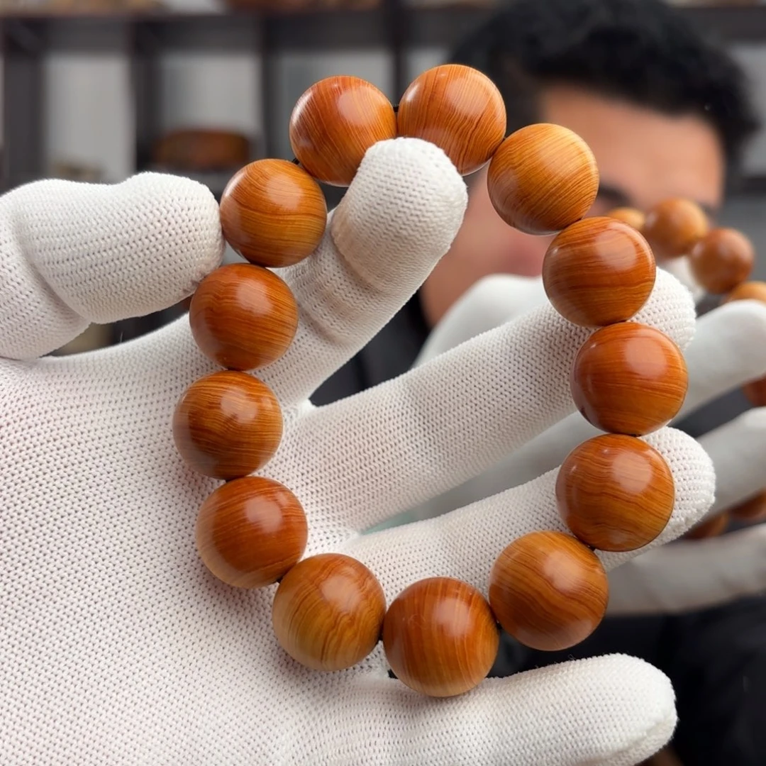 柏木（崖柏）手串/手链1.8福利红油蚕丝纹