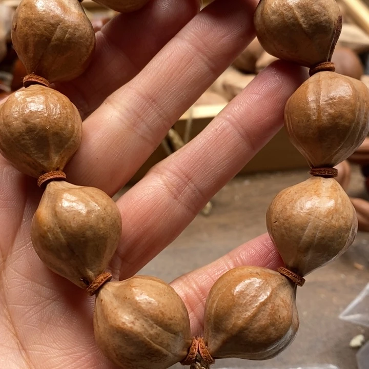 吊坠橄榄核短圓飽滿素核手串