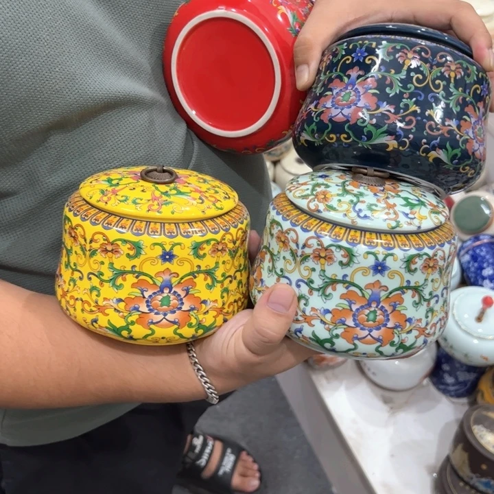瑕疵福利品陶瓷茶叶罐介意勿拍