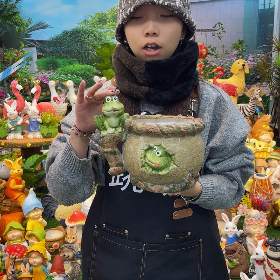 红陶花园庭院摆件&000&