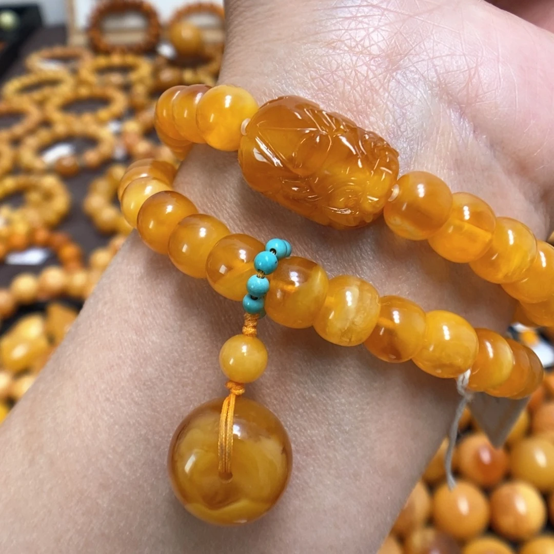 蜜蜡手串未镶嵌蜜蜡