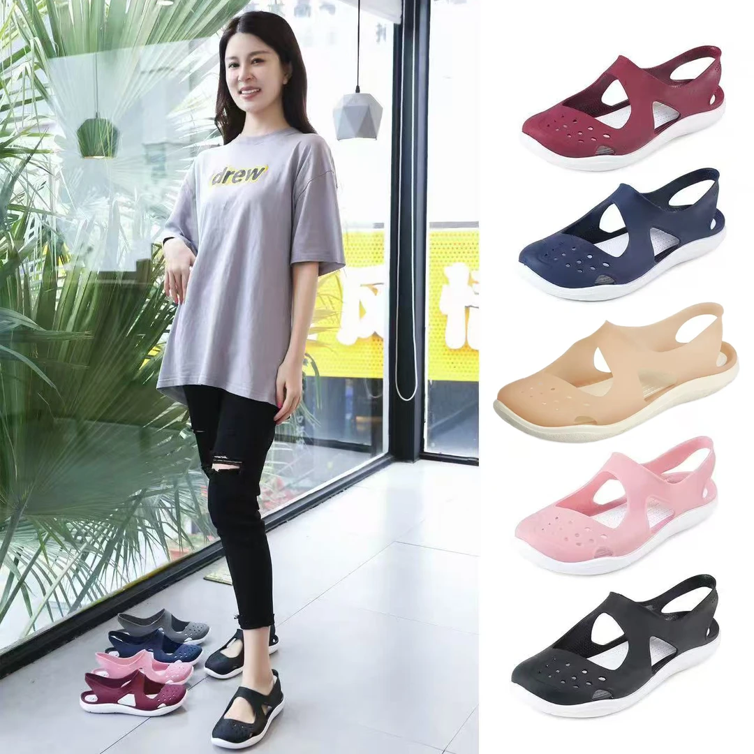 防滑防水凉拖鞋女外穿夏季新款沙滩鞋露趾软底拖鞋舒适百搭