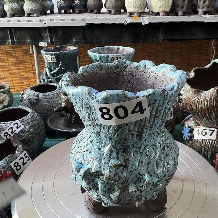 内口9高13粗陶手工