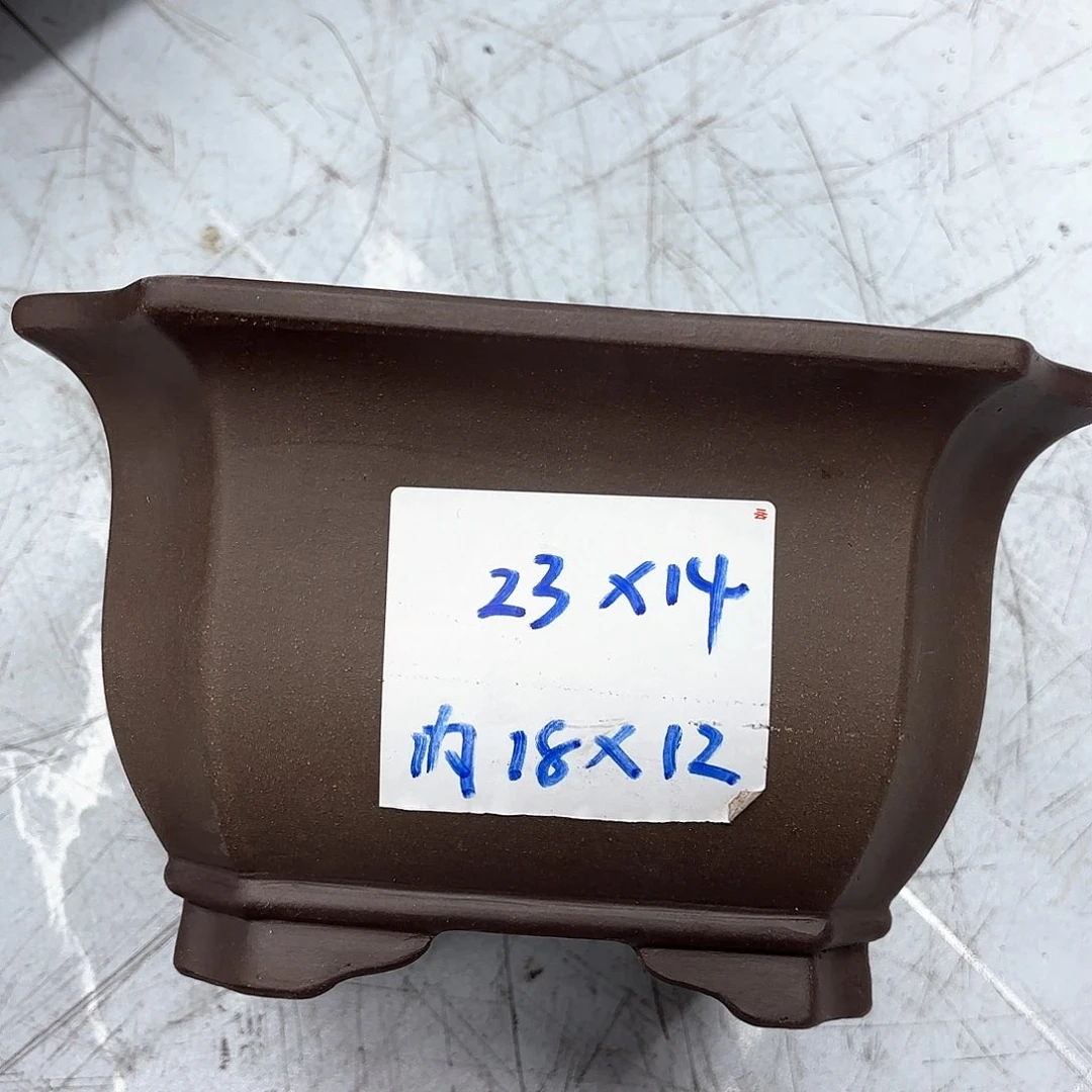 紫砂花盆紫砂的颜色很好看呀