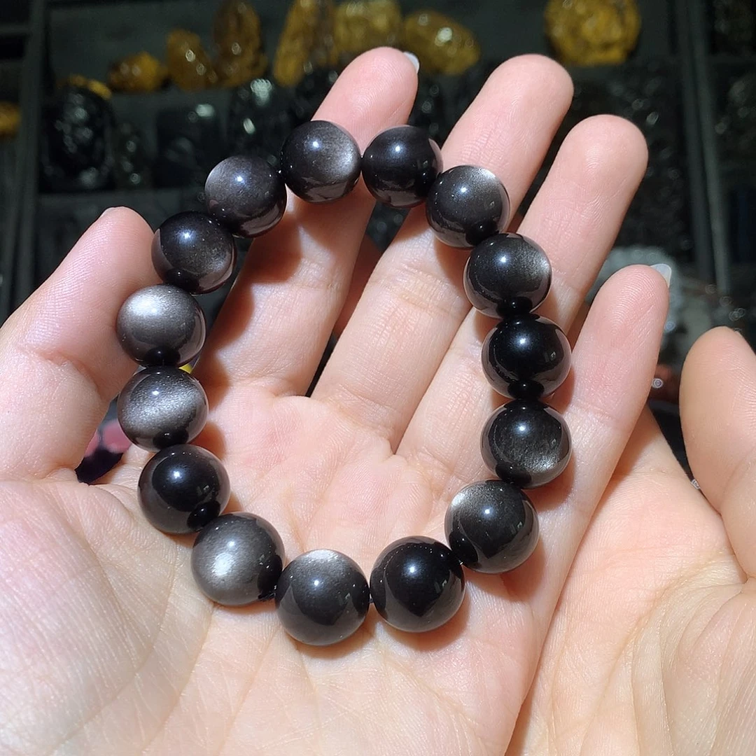 黑曜岩手链未镶嵌?****赵