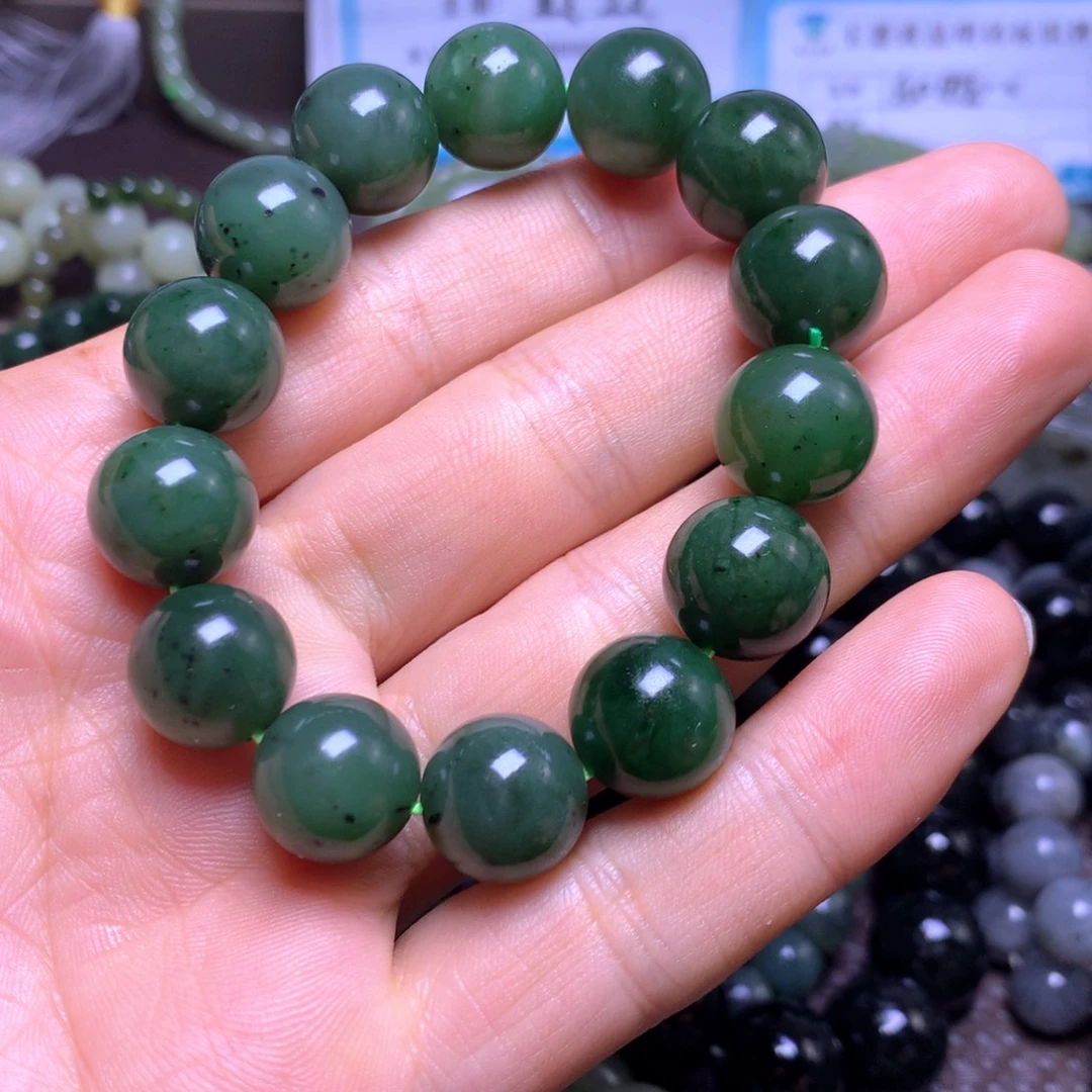 和田玉未镶嵌手串14