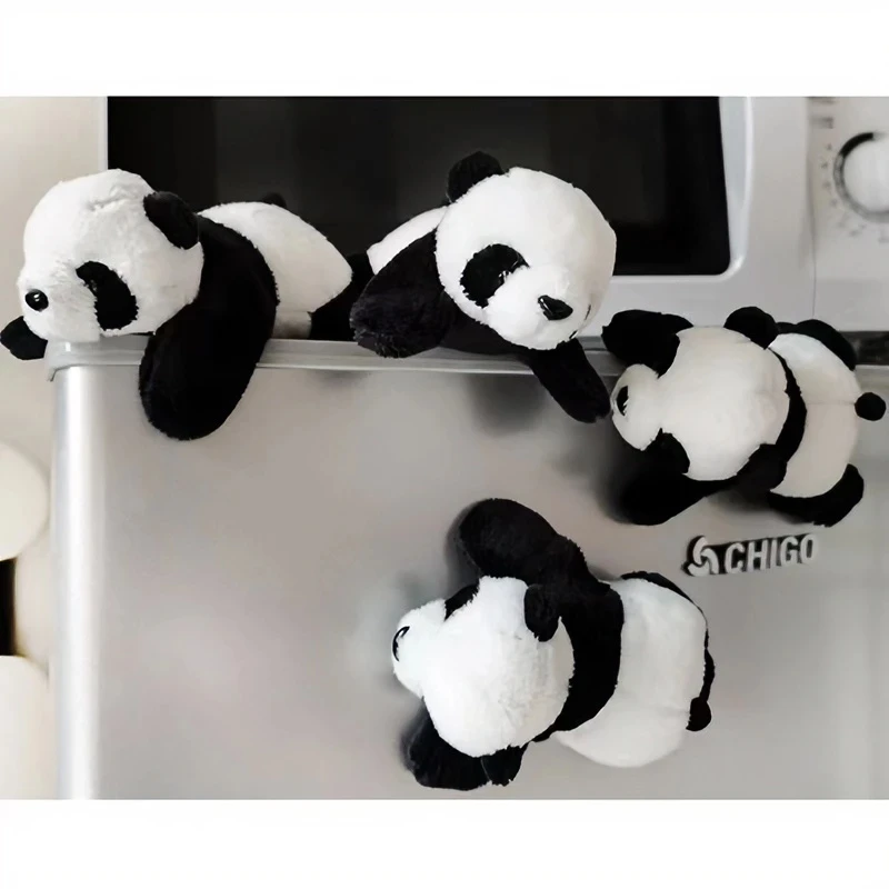 兼至熊猫公仔冰箱贴可爱卡通毛绒玩偶成都旅游纪念品小熊猫磁性贴