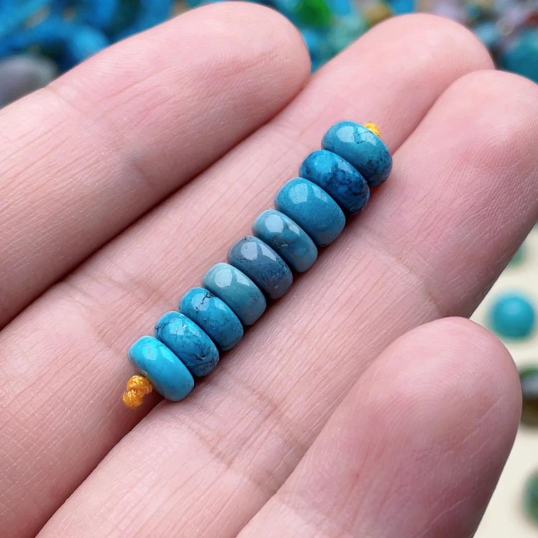 绿松石未镶嵌绿松石7-7.8mm