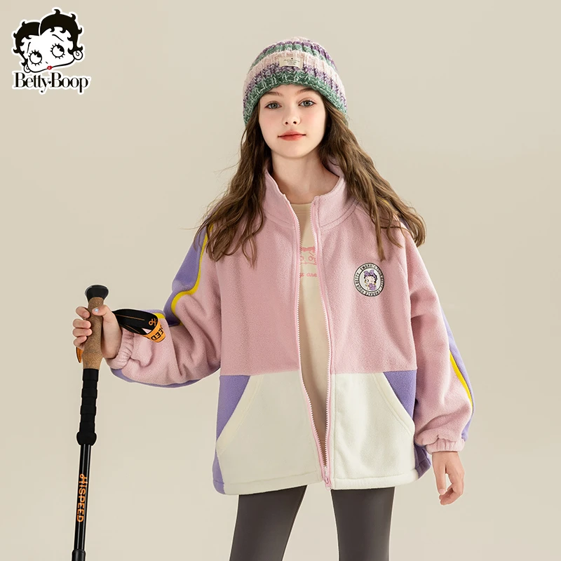 贝蒂童装女童摇粒绒外套春秋2025新款洋气秋款韩版潮牌上衣24514