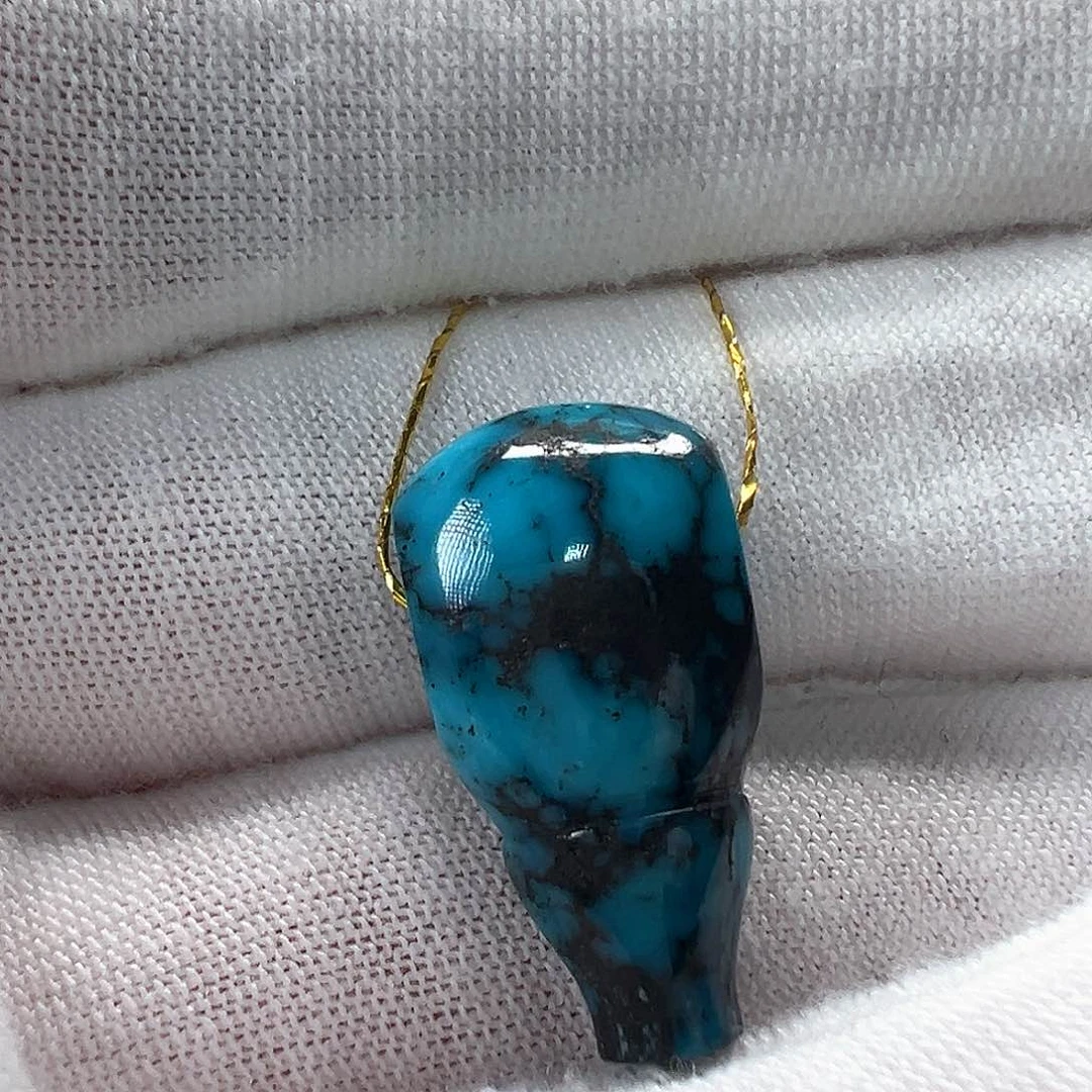 未镶嵌绿松石三通10.6mm