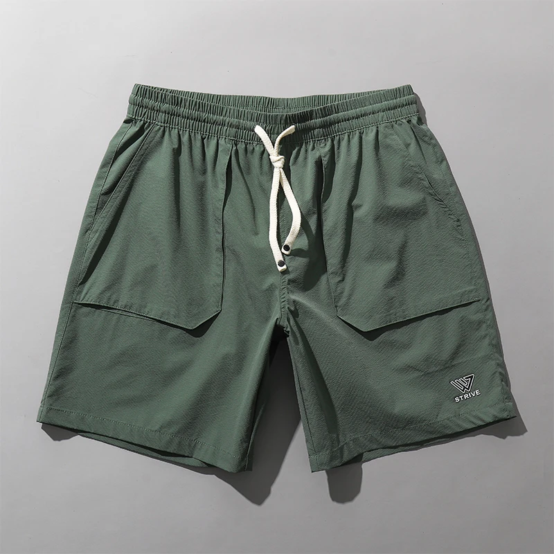 四分裤男士夏季宽松工装裤运动休闲日常短裤薄款速干时尚沙滩裤男