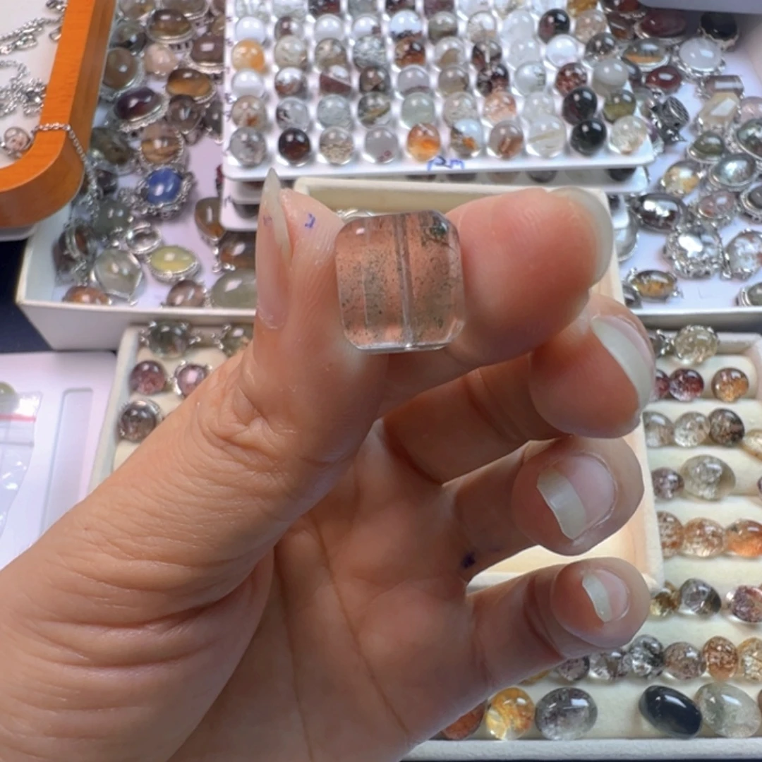 茜***西银S925镶嵌手链水晶