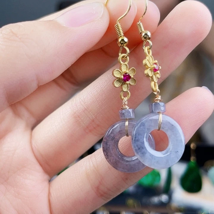 翡翠耳饰未镶嵌饰品