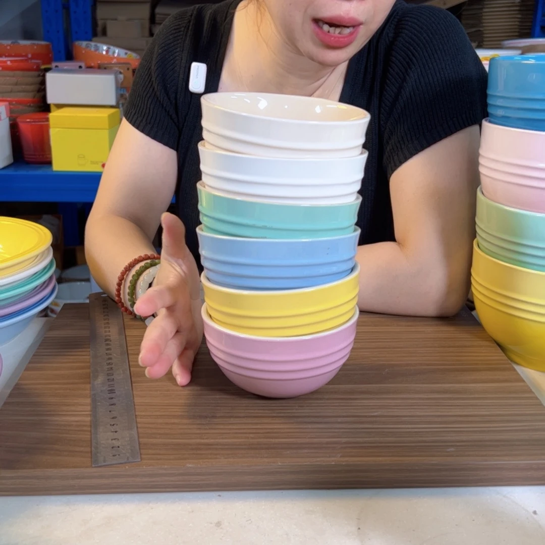 陶瓷马卡龙米饭碗套装