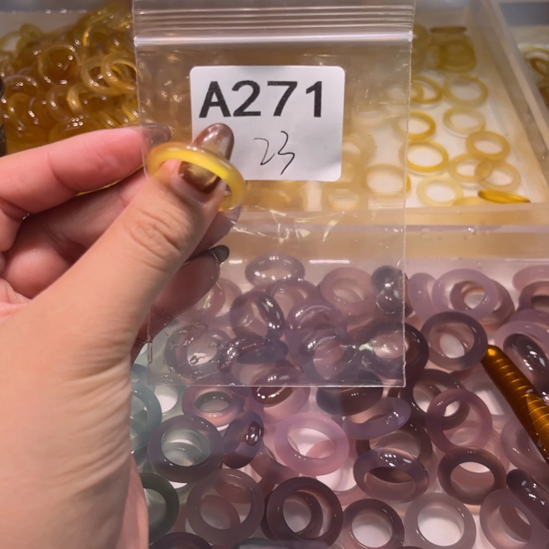 玛瑙/玉髓未镶嵌戒指271