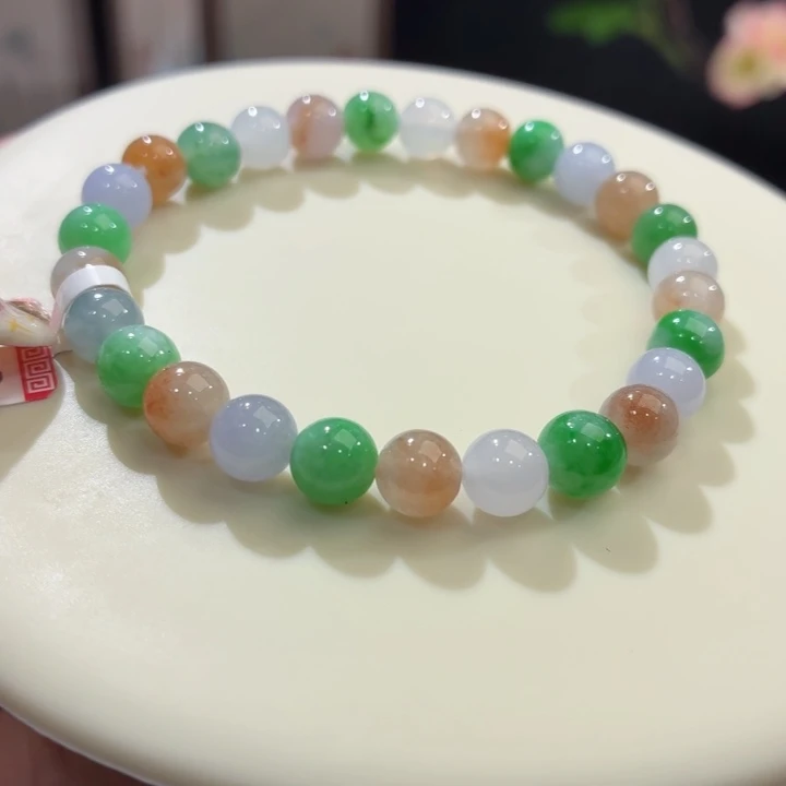 翡翠未镶嵌手链冰胶糖果卡7