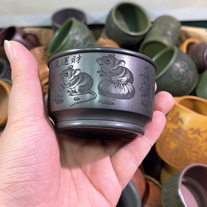 茶杯紫砂全手工紫砂主人杯