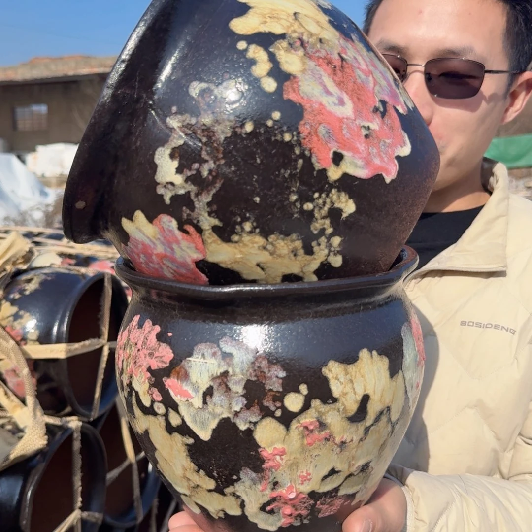 紫砂公道杯口20高18（两个姹寂红色胖子