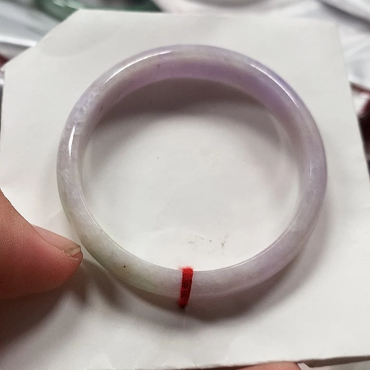 翡翠未镶嵌手镯缅甸翡翠手镯圈口56