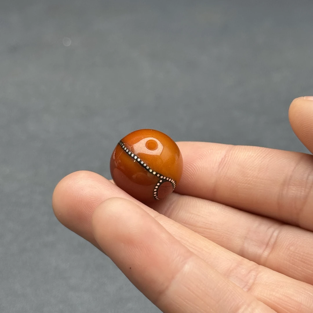 Y5899天然原矿蜜蜡 老蜡单珠 17.6mm抖音基地质检发货