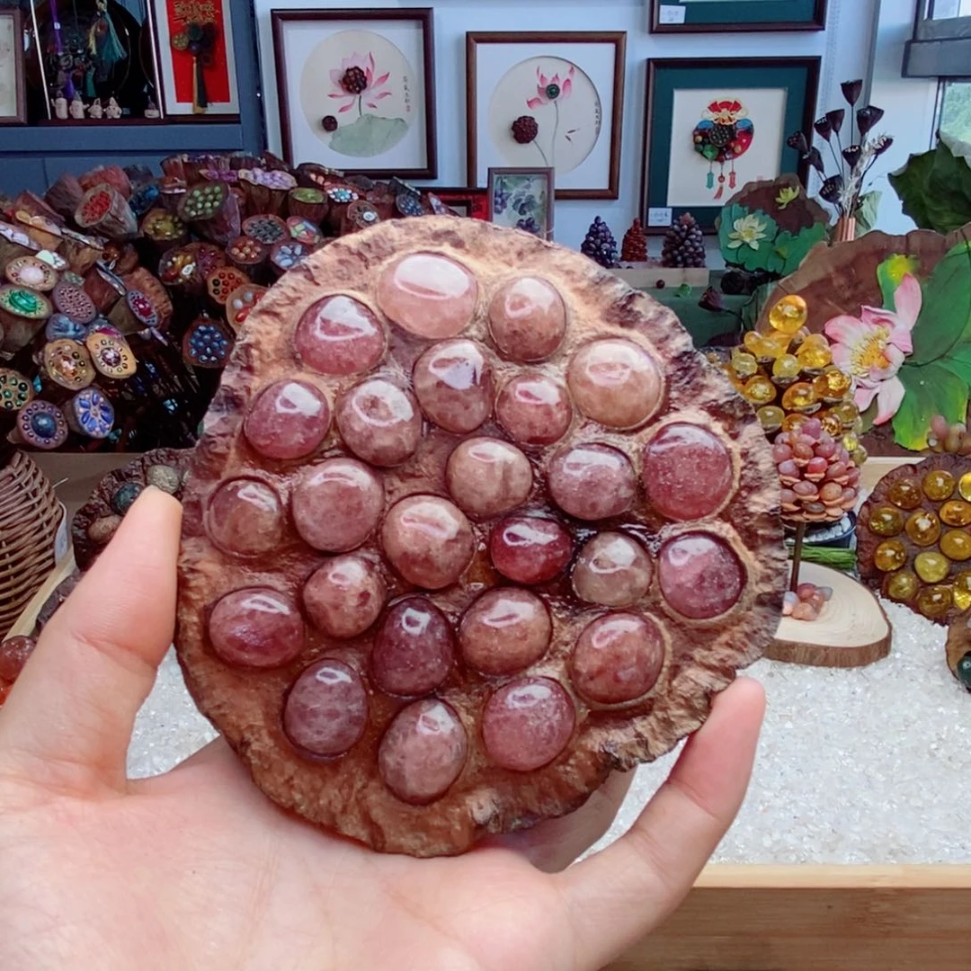 木石院子的莲蓬摆件9