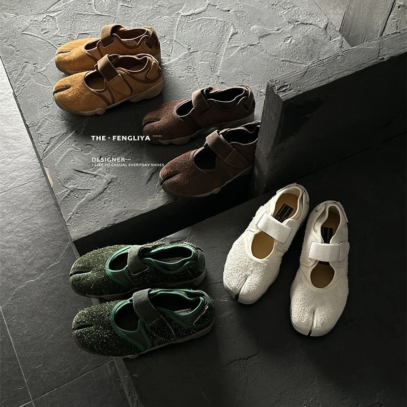 法式复古魔术贴玛丽珍单鞋女2025秋季新款厚底百搭休闲猪蹄鞋