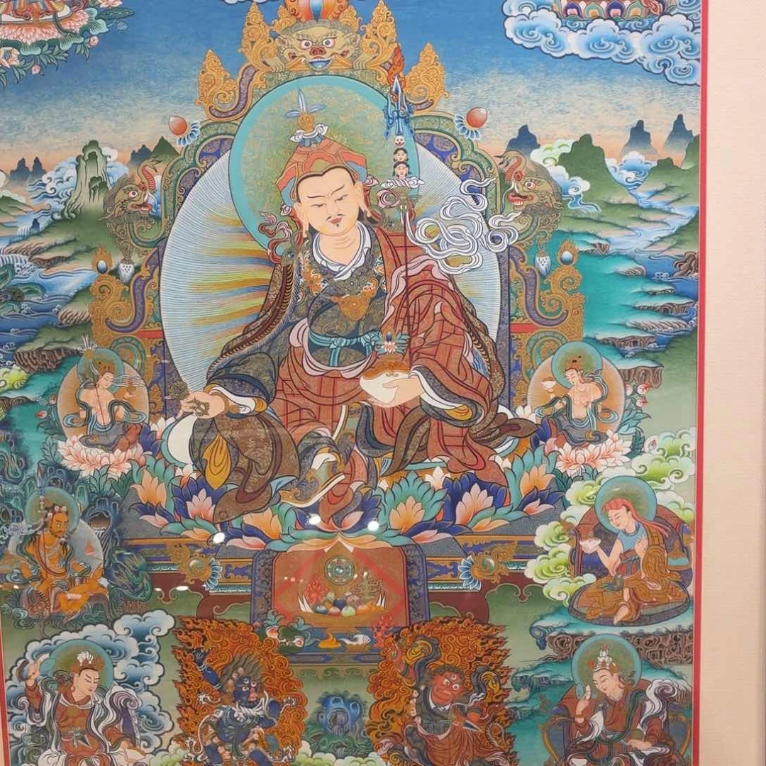 吊坠莲花生大士彩唐 80✖️60
